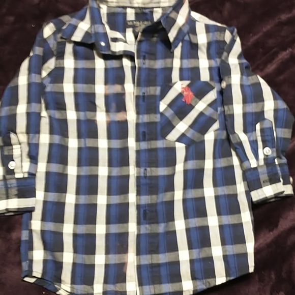 U.S. Polo size 3T button up long sleeve shirt - Picture 1 of 5